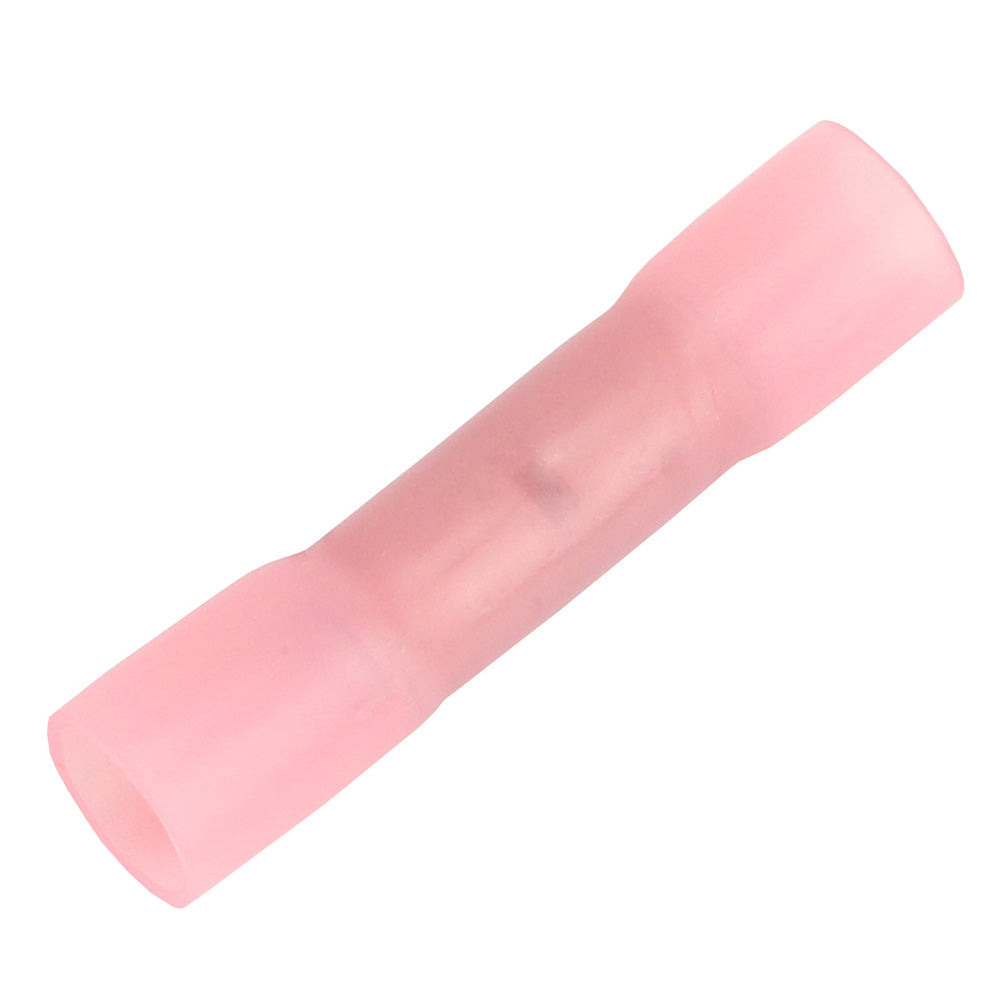 Pacer TBSE8-100 8 AWG Heat Shrink Butt Connectors, Pink, 100 Pack