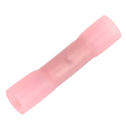 Pacer TBSE8-100 8 AWG Heat Shrink Butt Connectors, Pink, 100 Pack