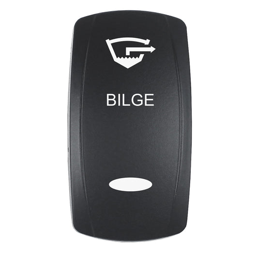 Pacer EV2LE-BLG Bilge Actuator for V Series Contura Switches, Black Laser-Etched Top and Bottom Light