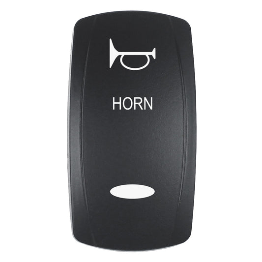 Pacer EV2LE-HRN HORN Actuator for V Series Contura Switches, Black Laser-Etched Top and Bottom Light