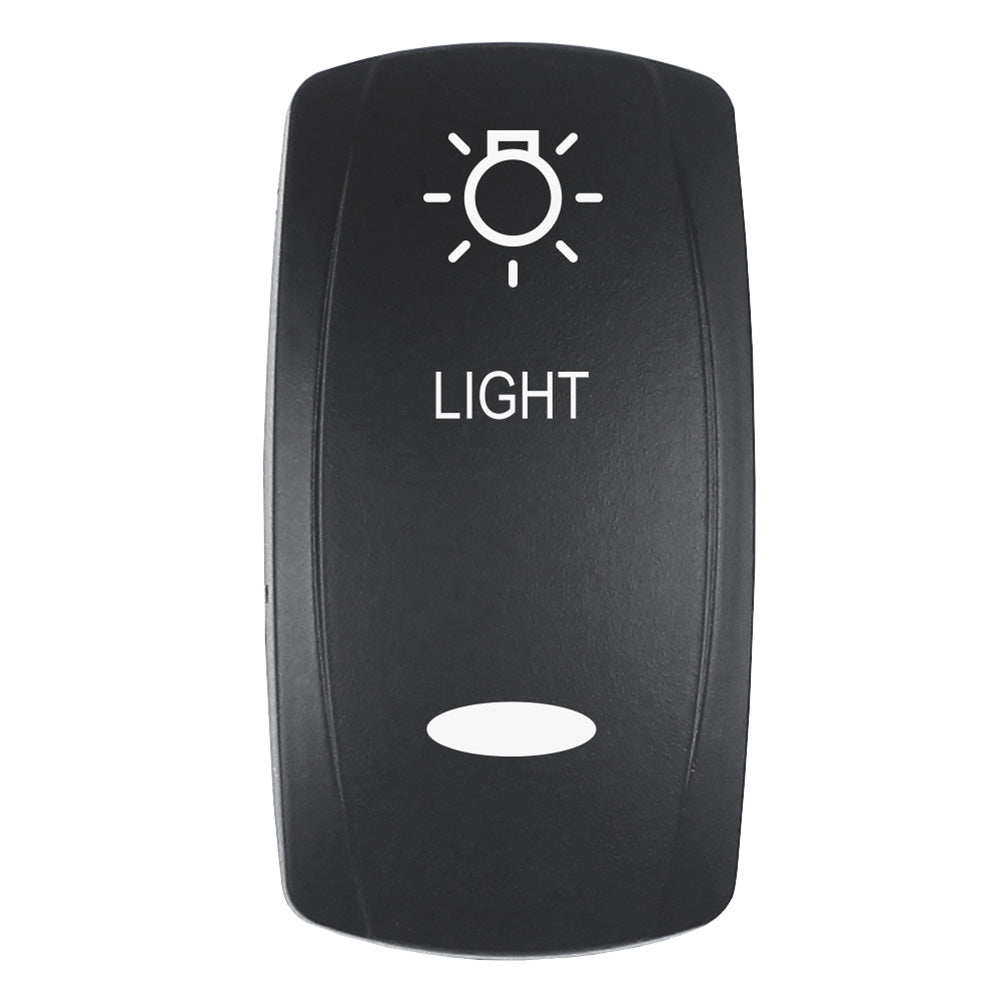 Pacer EV2LE-LT LIGHT Actuator for V Series Contura Switches, Black Laser-Etched Top and Bottom Light