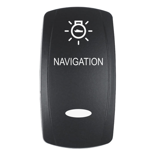 Pacer EV2LE-NAV Navigation Actuator for V Series Contura Switches, Black Laser-Etched Top/Bottom Light