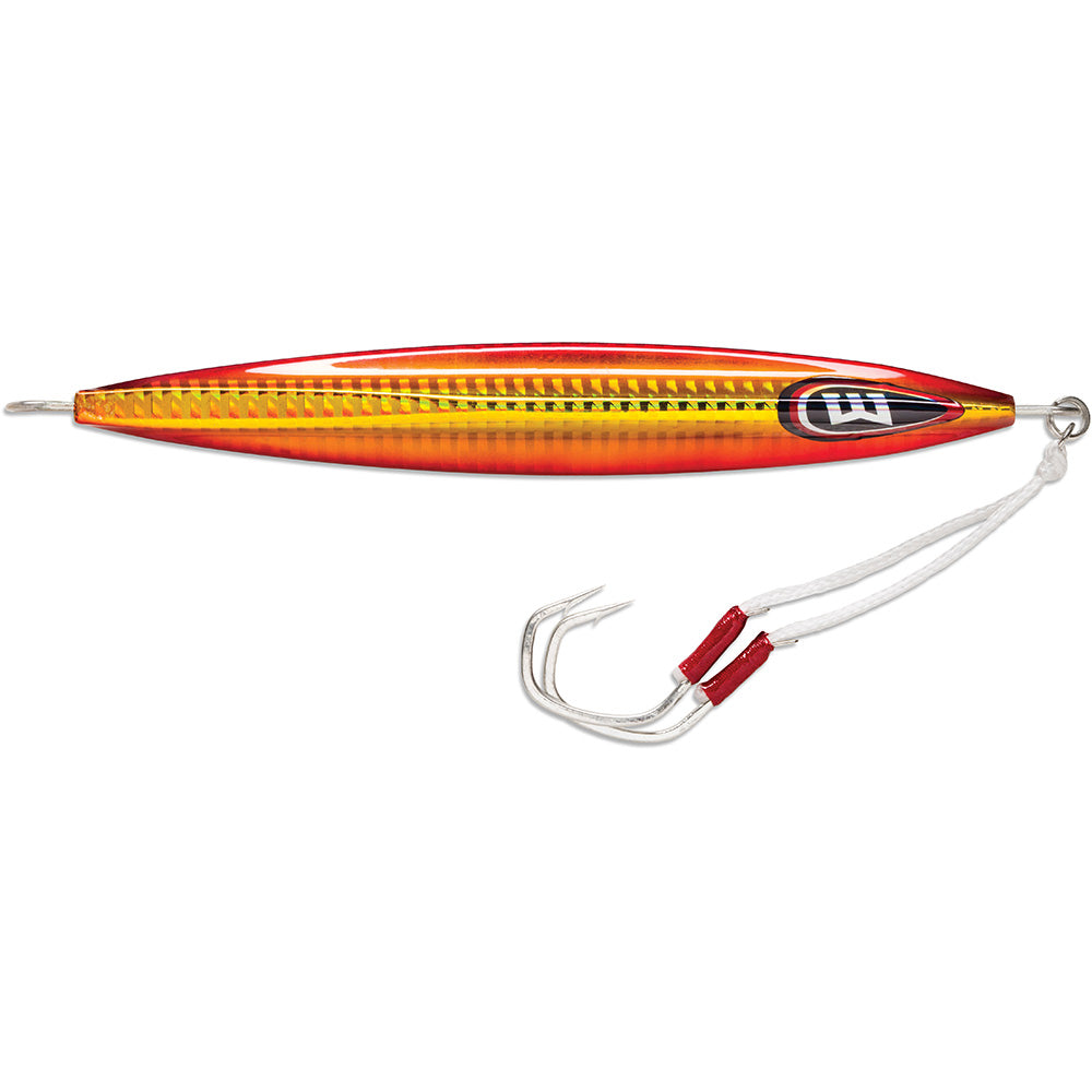 Williamson Kensaki 220 Jig KSJX220HS – 7-3/4 oz Hot Sauce Slow-Pitch Fishing Jig