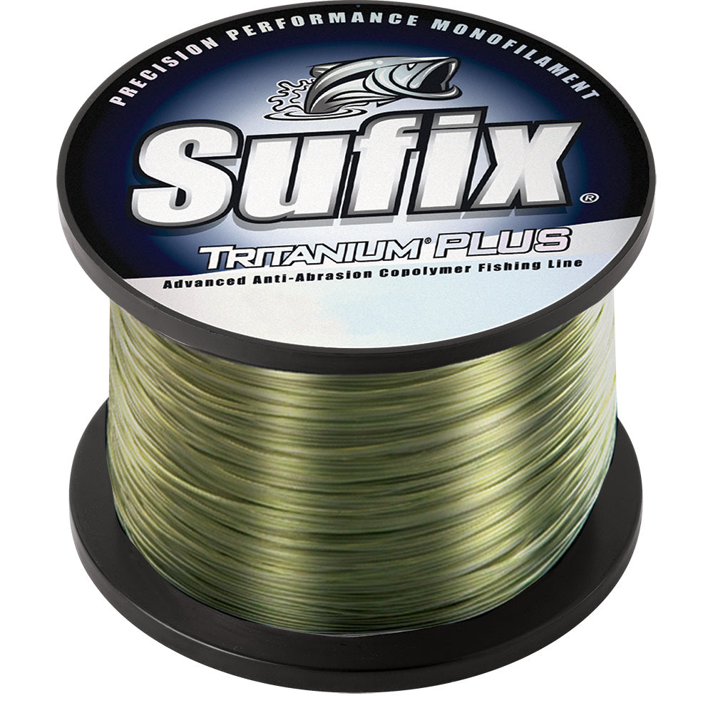 Sufix Tritanium Plus Fishing Line, 40 lb, Dark Green, 370 Yards – 696-140G