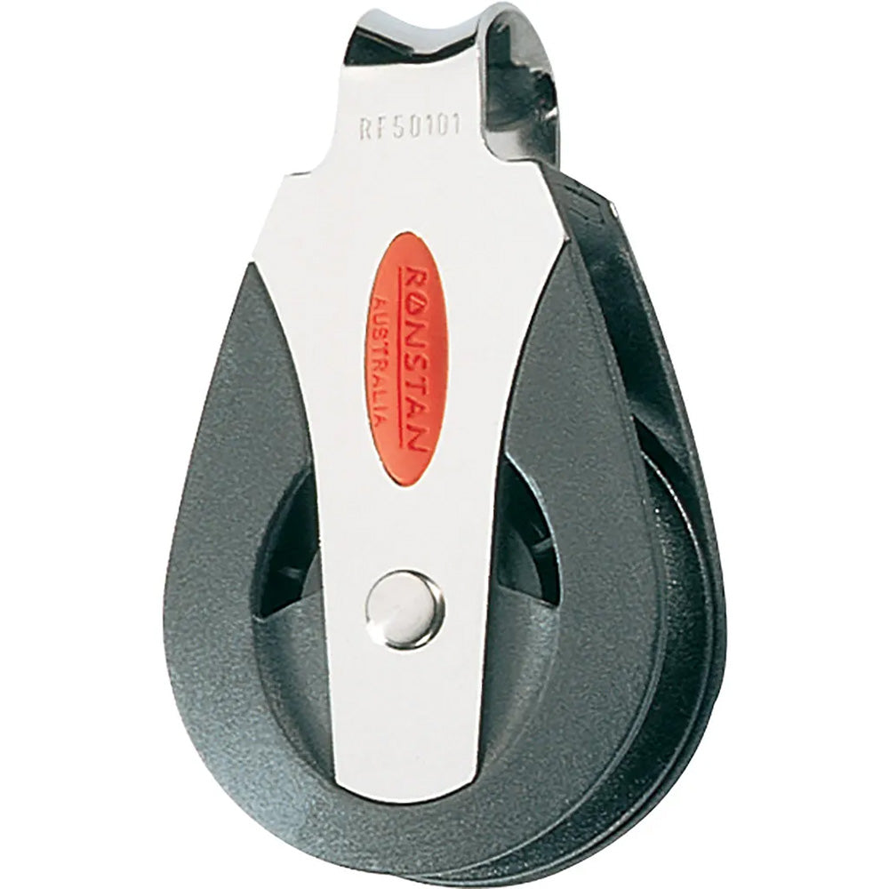 Ronstan RF50101 Series 50 Ball Bearing Block with Single Loop Top, 2-Inch Sheave