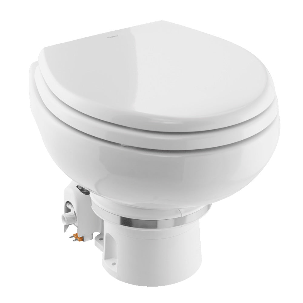 Dometic MasterFlush MF 7120 Electric Macerating Toilet with Orbit Base and Slow Close Seat – White, 12V