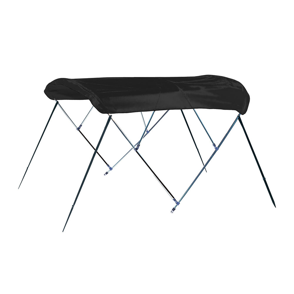 Carver by Covercraft 3 Bow 4669U Bimini Top with Boot - Black Acrylic, Fits 67-72 Beam Widths