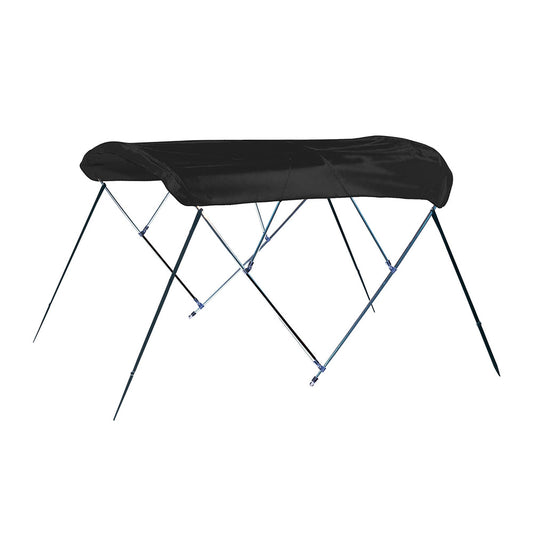 Carver by Covercraft 3 Bow 4669U Bimini Top with Boot - Black Acrylic, Fits 67-72 Beam Widths