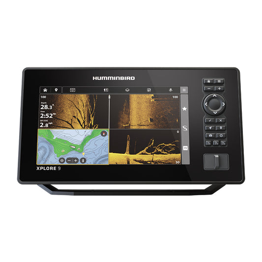 Humminbird XPLORE 9 Control Head Only – High-Resolution Fish Finder with Mega Imaging, Built-in GPS, and Network Compatibility