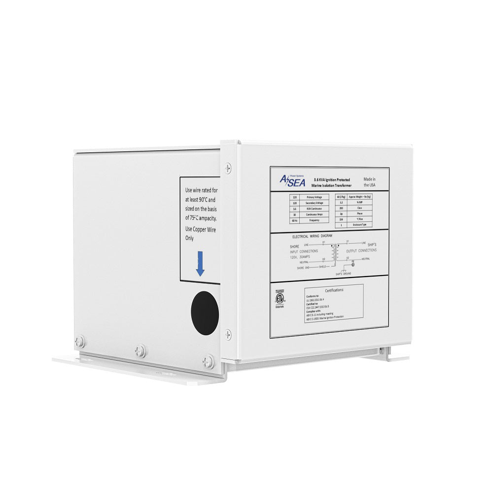 ASEA Power Systems 634003 3.6 kVA Marine Isolation Transformer, 120V 30A