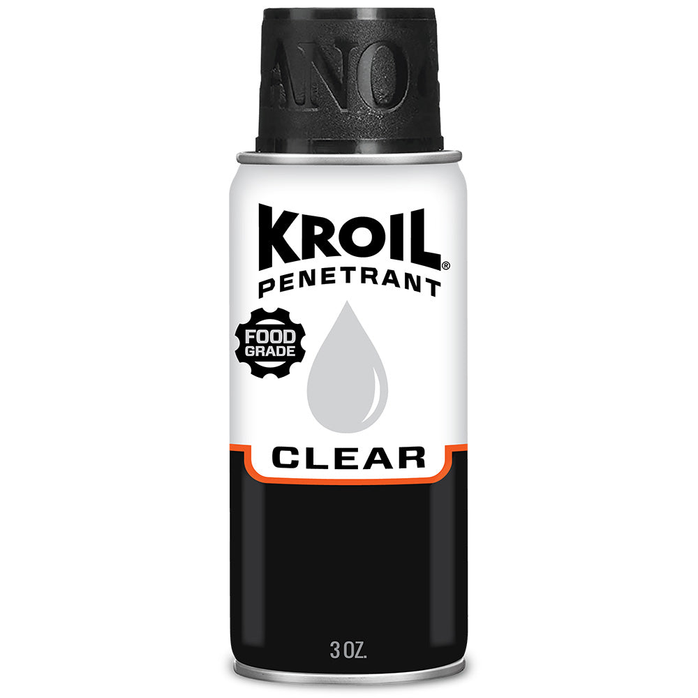 Kroil Clear Food-Grade Penetrating Oil Aerosol, 3 oz Can, CKS032
