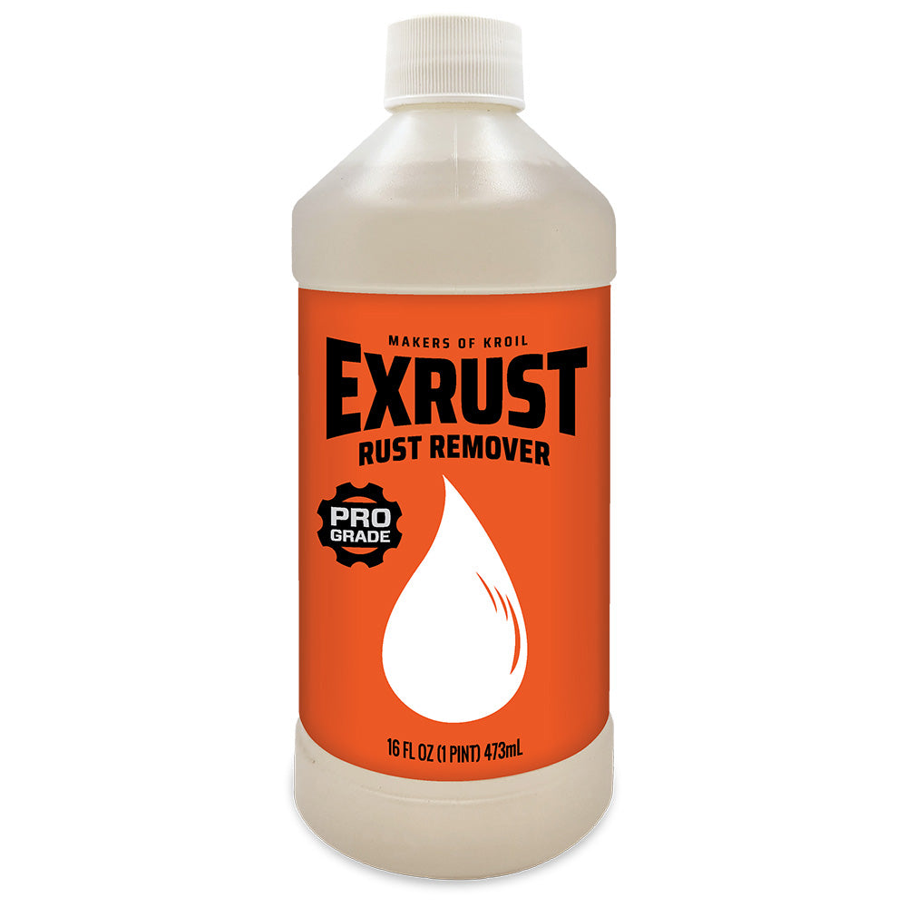 Kroil Exrust Industrial Strength Liquid Rust Remover, 16 oz Bottle, EX161