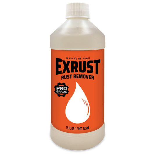 Kroil Exrust Industrial Strength Liquid Rust Remover, 16 oz Bottle, EX161
