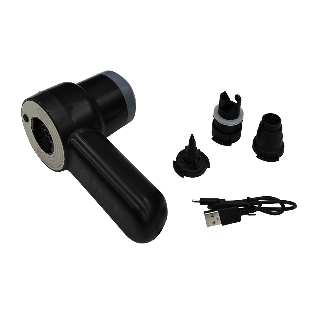 Seipel Marine M3150 Handheld Air Pump with USB Charger, 2 PSI Inflator for SUPs, Paddle Boards and Inflatables
