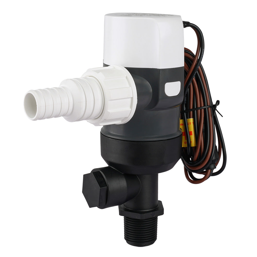 Commodore CM-D31-1100L 1100 GPH Short Vertical Livewell Pump, 12V