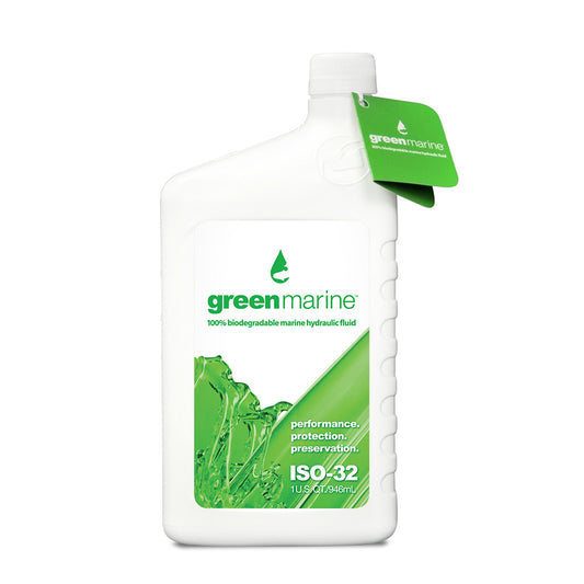 Power-Pole Green Marine ISO-32 Hydraulic Fluid - 1 Quart for Marine Equipment