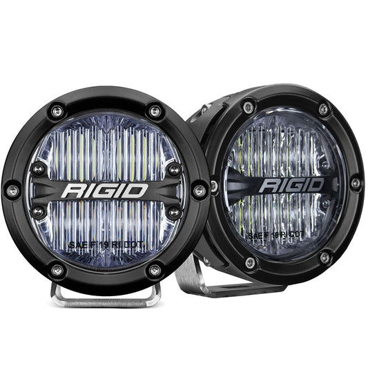 RIGID Industries 36120 360-Series 4-Inch SAE LED Fog Lights, White, Set of 2