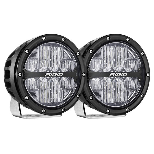 RIGID Industries 36411 360-Series RGBW 6-Inch Off-Road Drive Beam Lights with Backlight Pods, Set of 2