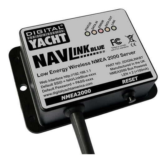 Digital Yacht NavLINK Blue NMEA 2000 to Bluetooth Gateway - Wireless NMEA 2000 Connectivity for Marine Sensors & Devices