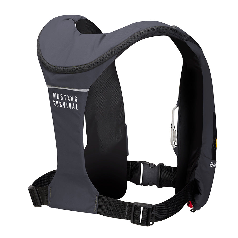 Mustang Survival Elite 120 Coastal Inflatable PFD - Admiral Grey for Boating & Sailing Safety