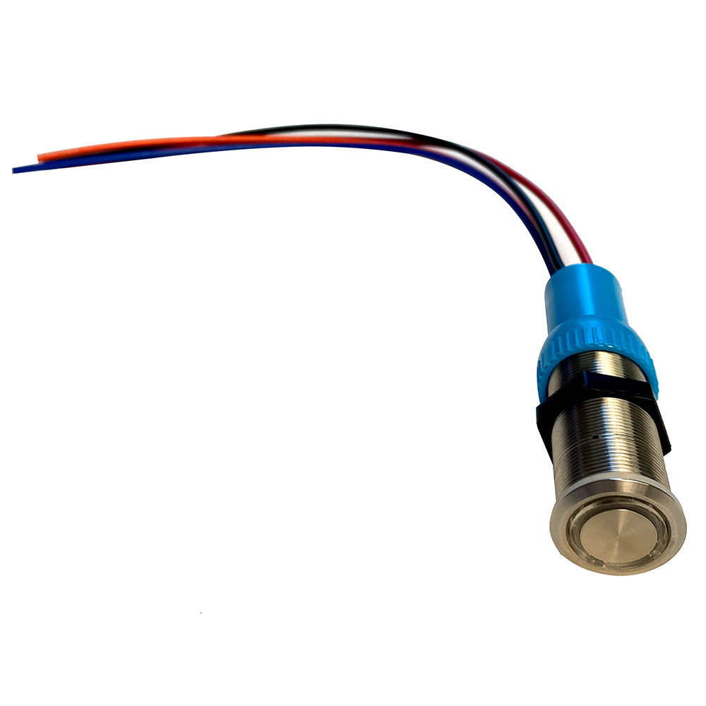Bluewater 22mm Inrush Dimmer Switch with Blue LED Backlighting and High Power Handling