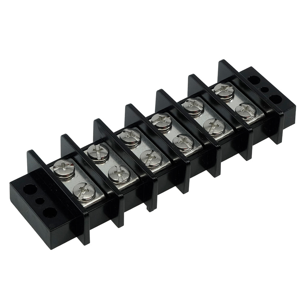 Egis Mobile Electric 30 Amp 6-Circuit Marine-Grade Terminal Block, Copper Alloy, 125V AC/DC