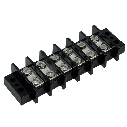 Egis Mobile Electric 30 Amp 6-Circuit Marine-Grade Terminal Block, Copper Alloy, 125V AC/DC