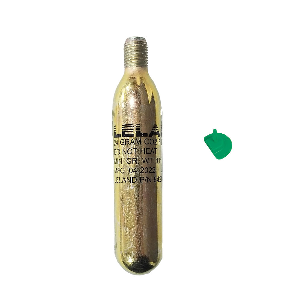 Leland Maximum Inflation 840AMU-84204Z Re-Arm Kit, 24-Gram CO2 Cylinder with 1/2-Inch Threads