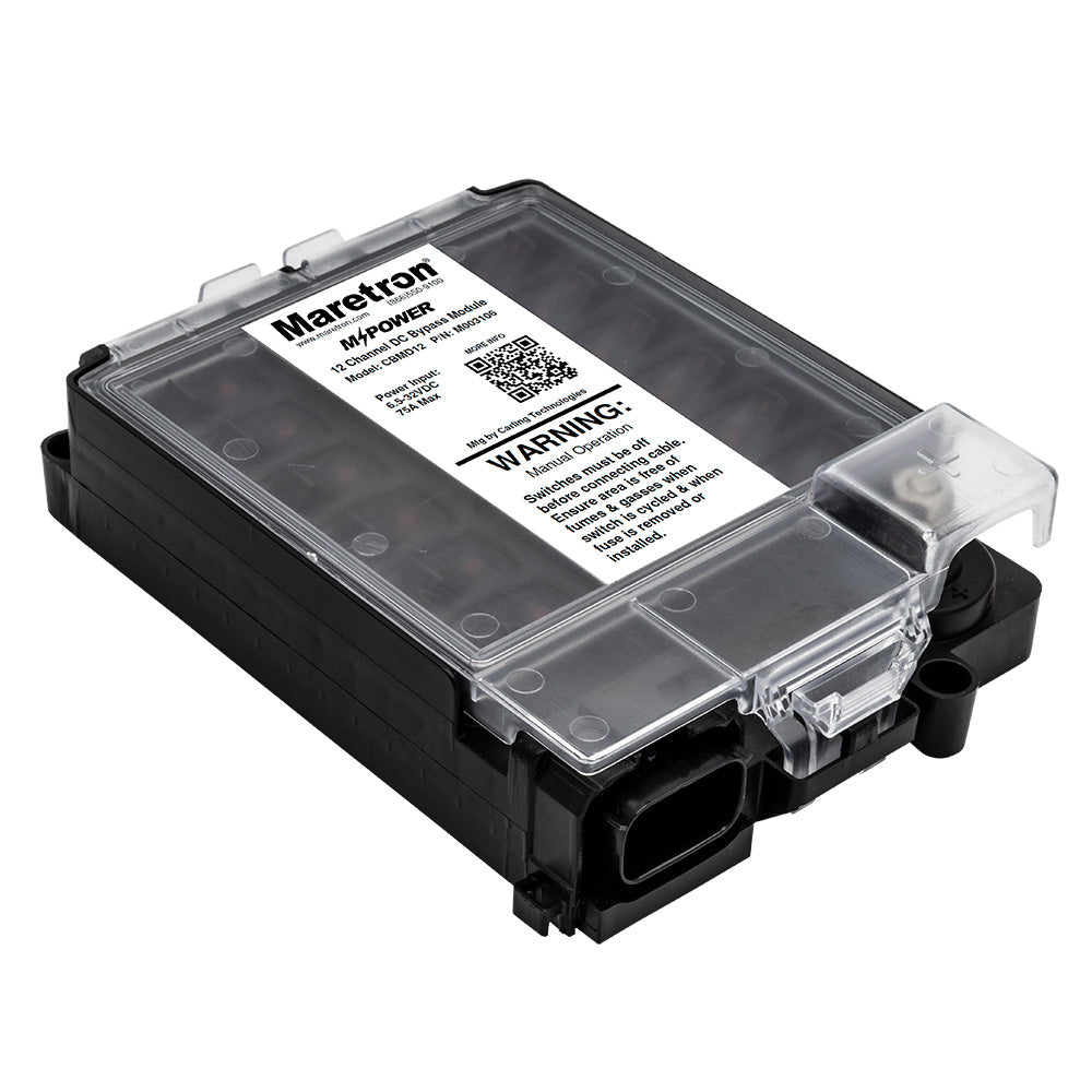 Maretron CBMD12 12-Circuit NMEA 2000 Bypass Module with Manual Control and Overcurrent Protection