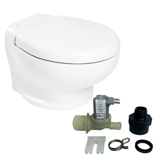 Thetford Marine Nano Touch Compact 12V Freshwater Toilet Kit with Turbine Technology