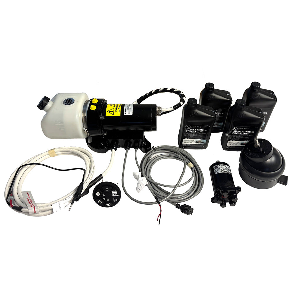 Uflex USA MasterDrive Steering System - Single Station Retrofit Kit with 40cc Tilt Mount Helm & Power Unit