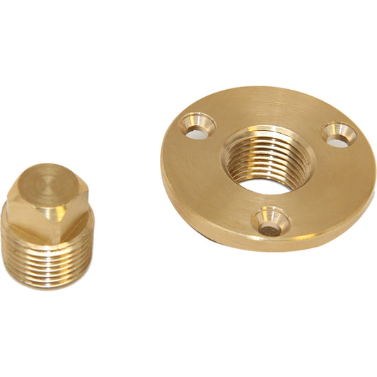 Sea-Dog Garboard Drain & Plug - Machined Bronze for Bilge Drainage
