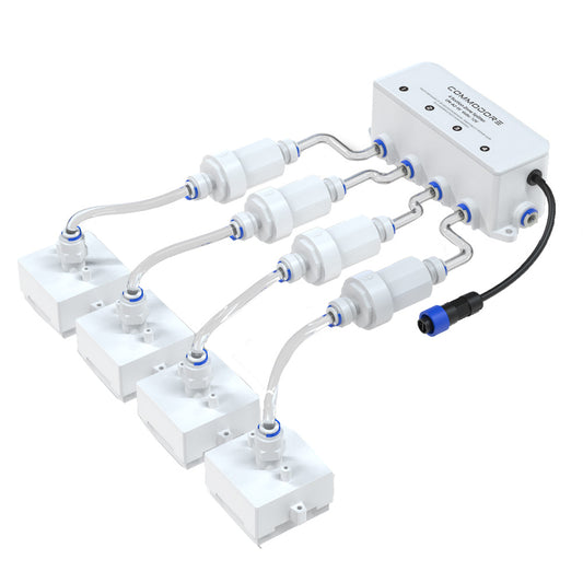 Commodore CM-A2-SV 4-Zone Dry Bilge System Splitter Add-On for Marine Boats and Yachts