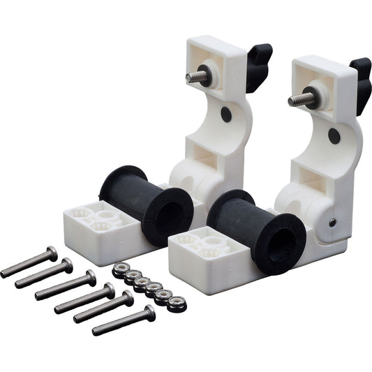 Sea-Dog 327199-1 Removable Round Rail Mount Clamps, Injection-Molded Nylon, EDPM and Stainless Steel