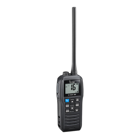 Icom IC-M25 EVO Handheld VHF Marine Radio, Black | M25 EVO BLACK 61 USA