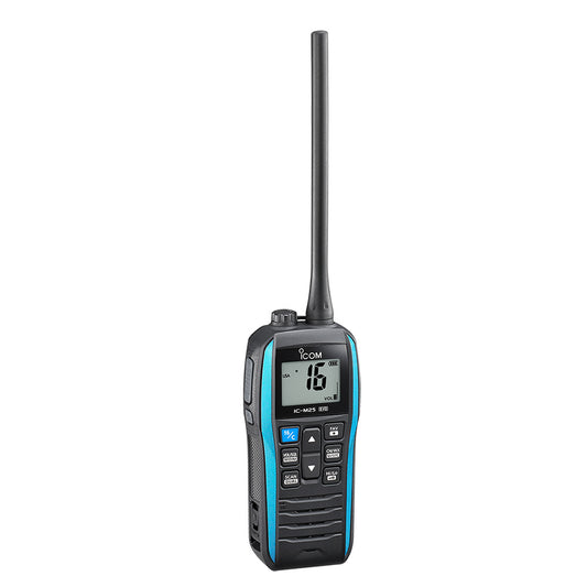Icom IC-M25 EVO Marine Blue Floating VHF Marine Radio, M25 EVO BLUE 71 USA