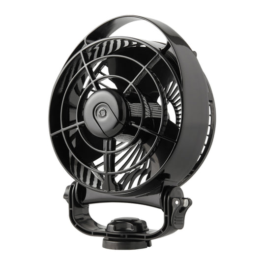 SEEKR by Caframo Bora II 12-24V 3-Speed Marine Fan – 6-Inch Black Fan for Boat Comfort and Safety
