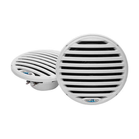 Aquatic AV EC121 6.5-Inch Economy Marine Speakers, White, Pair