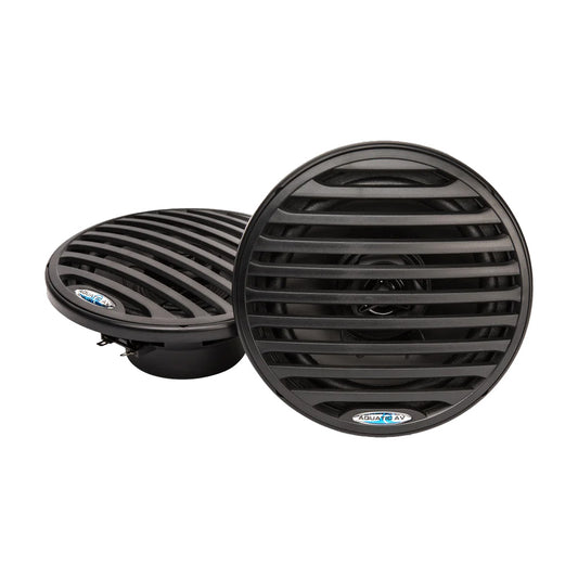 Aquatic AV EC122 6.5-Inch Economy Marine Speakers, Black, Pair