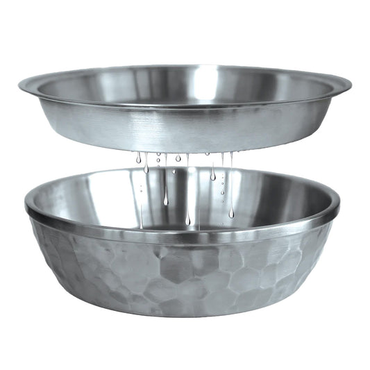 Toadfish Seafood Bowl 12-Inch Stainless Steel 2-Layer Serving Bowl, Part Number 8073