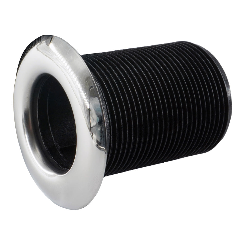 Forespar Performance Products Pro Series Valve Stainless Steel Capped Thru-Hull - Fits 1-1/2" to 2" Marine Applications