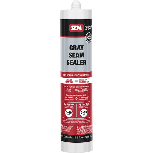 SEM 29372 1K Seam Sealer, 10.1 oz Tube, Gray