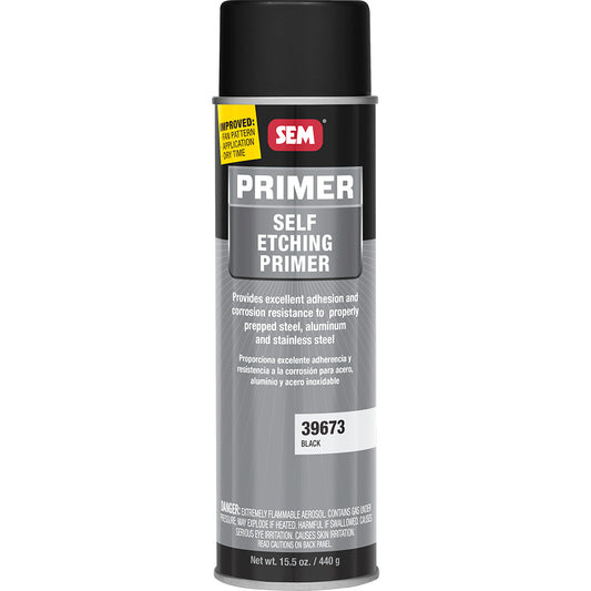 SEM 39673 Self Etching Primer, Black, 20 oz Aerosol Can