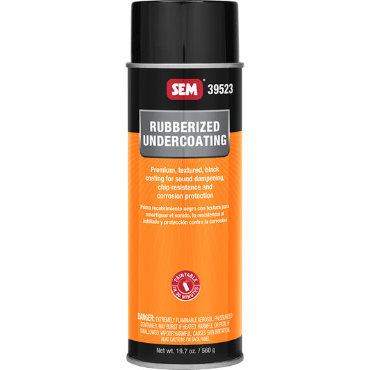 SEM 39523 Rubberized Undercoating, 24 oz Aerosol Can, Black