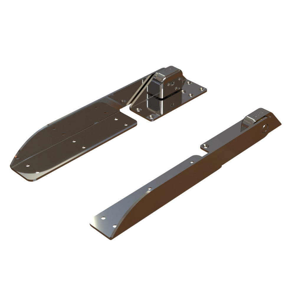 TACO Marine Command Ratchet Hinge - 18-1/2 inch Polished 316 Stainless Steel with Hard Stop for Boat Seat Backs and Lounge Chairs