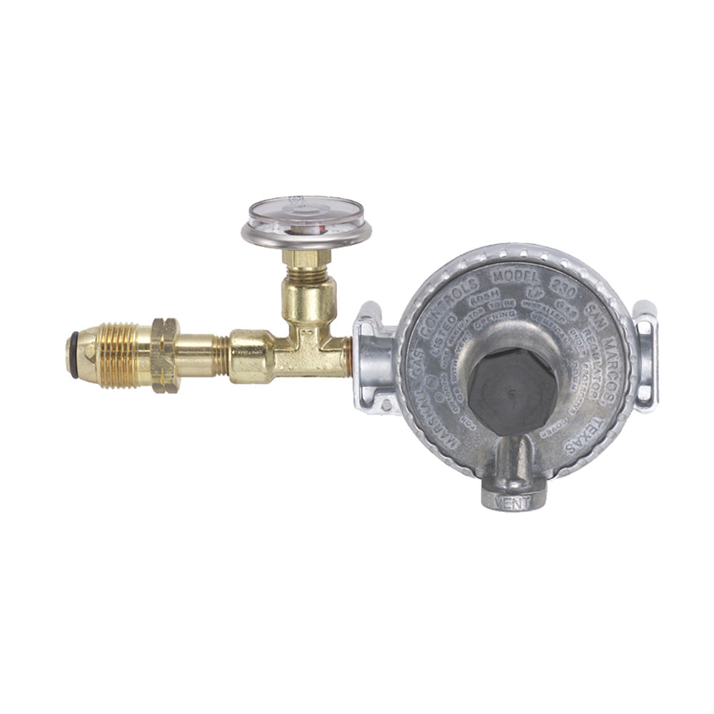 Trident Marine Single Stage Regulator with 300 PSI Gauge and Tank Mount