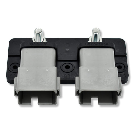 Bluewater 2314-D-256 Dual 12-Position Male Sealed Deutsch Connector Busbar with 5/16-Inch Stud