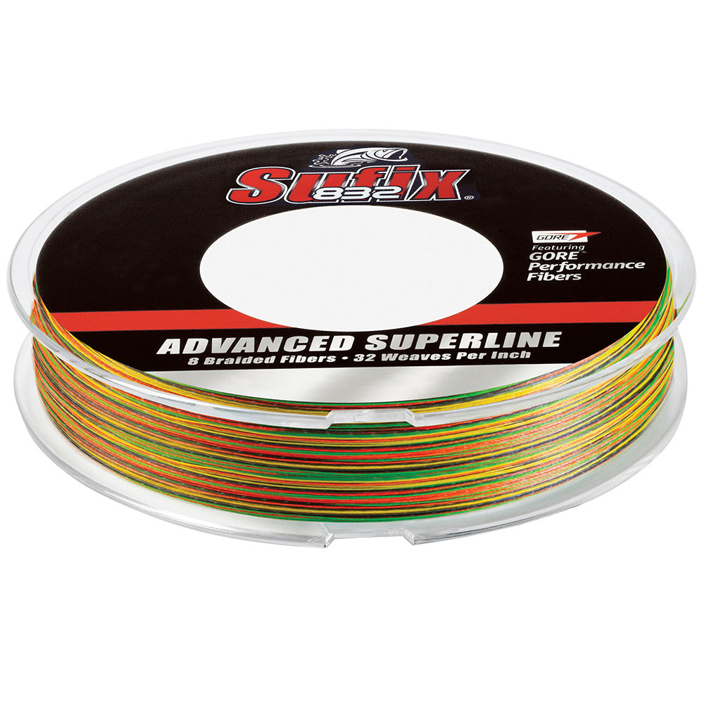 Sufix 832 Advanced Superline Braid, 30 lb, Fire Tiger, 300 Yards – 660-130FT