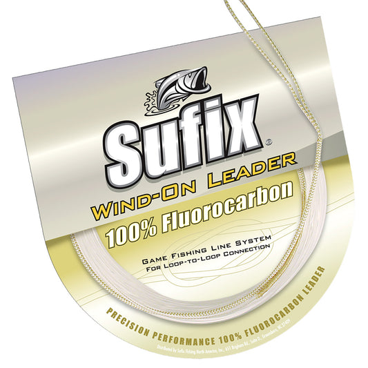 Sufix Wind-On 100% Clear Fluorocarbon Leader - 100 lb - 11 Yards