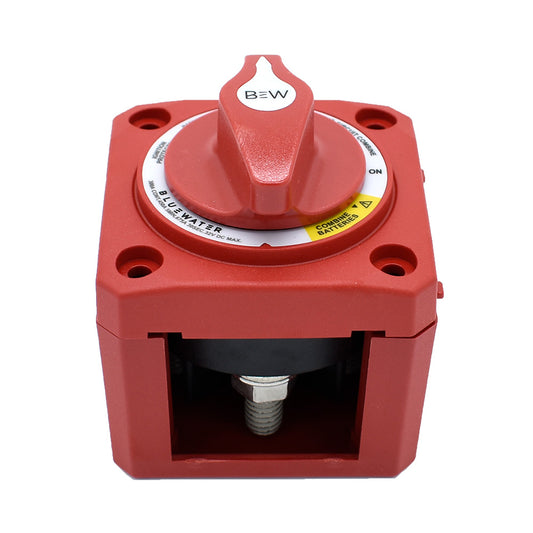 Bluewater 9800-011-11 Dual Circuit Plus Battery Switch, Off/On/Combine, Surface Mount, Red